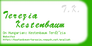 terezia kestenbaum business card